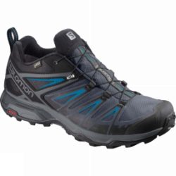 Salomon Mens X-Ultra 3 GTX Shoe Black/India Ink/Hawaiian Surf